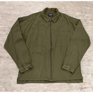 The Kooples Oversized Jacket Mens M/L (Sz 2) Wool Lyocell Blend Full Zip France